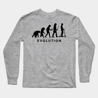 Evolution of man electric scooter Long Sleeve T-Shirt